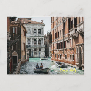 Venetië Boat Canal Briefkaart