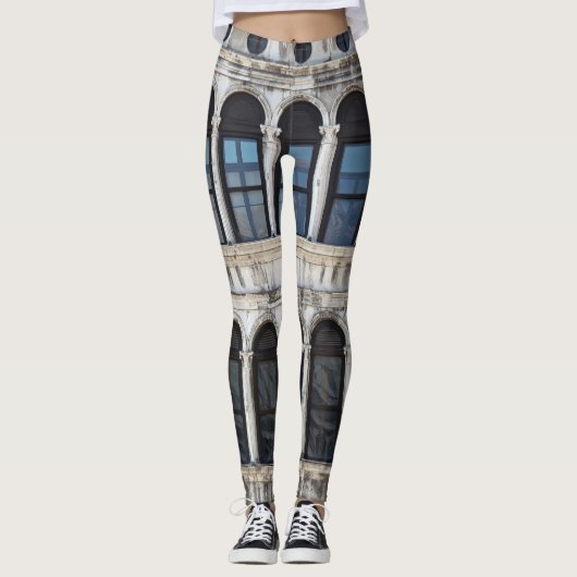 Venetië boogvensters: St Mark's Uitzicht Leggings (Voorkant)