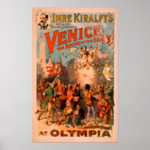 Venetië, Bride van het Zee in Olympia Ballet Poster