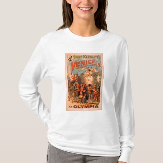 Venetië, Bride van het Zee in Olympia Ballet T-shirt (Voorkant)