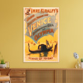 Venetië, Bride van het Zee in Olympia Gondolas 3 Canvas Afdruk (Insitu (Woonkamer))