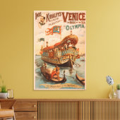 Venetië, Bride van het Zee in Olympia Gondolas Canvas Afdruk (Insitu (Woonkamer))