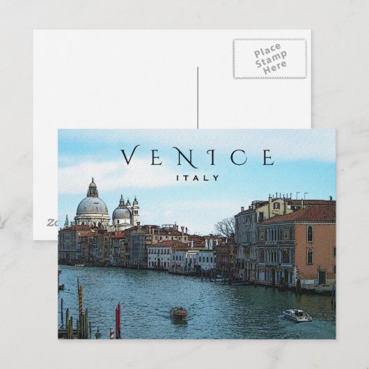Venetië Briefkaart (Voorkant / Achterkant)