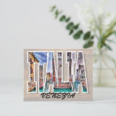 Venetië, Briefkaart Italië (Staand voorkant)