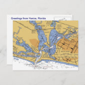 Venetië, Briefkaart van het nautische havenprogram (Voorkant / Achterkant)