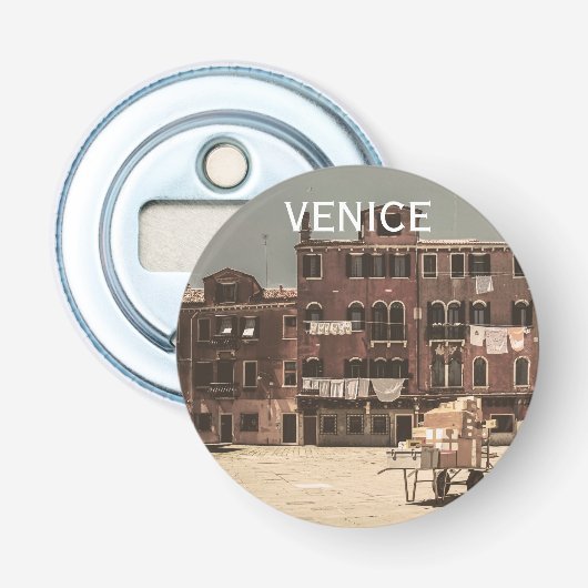  Venetië Button Flesopener (Voorkant)
