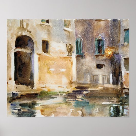 Venetië (ca. 1903) van John Singer Sargent Poster (Voorkant)