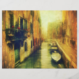 Venetië Canal Balkon Schilderij