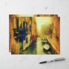 Venetië Canal Balkon Schilderij