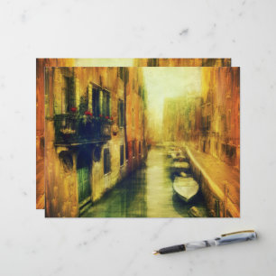 Venetië Canal Balkon Schilderij