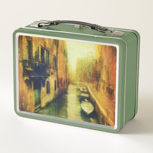 Venetië Canal Balkon Schilderij (Achterkant)