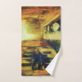 Venetië Canal Balkon Schilderij Bad Handdoek (Handdoek)