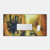 Venetië Canal Balkon Schilderij Bureaumat (Keyboard & Muis)