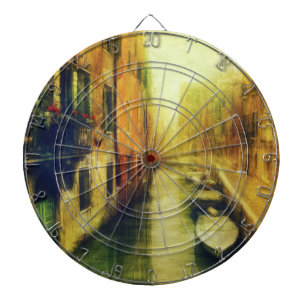 Venetië Canal Balkon Schilderij Dartbord