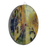 Venetië Canal Balkon Schilderij Dartbord (Voorkant Links)