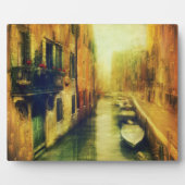 Venetië Canal Balkon Schilderij Fotoplaat (Voorkant)