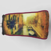 Venetië Canal Balkon Schilderij Golfheadcover (Voorkant)