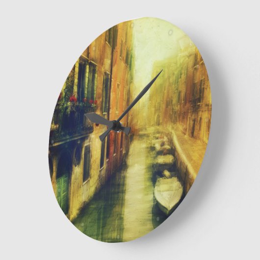 Venetië Canal Balkon Schilderij Grote Klok (Hoek)
