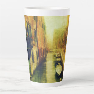 Venetië Canal Balkon Schilderij Latte Mok