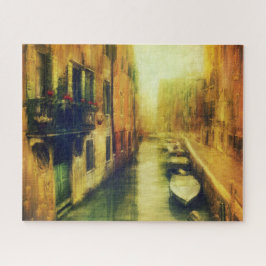 Venetië Canal Balkon Schilderij Legpuzzel