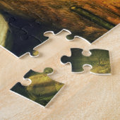 Venetië Canal Balkon Schilderij Legpuzzel (Zijkant)