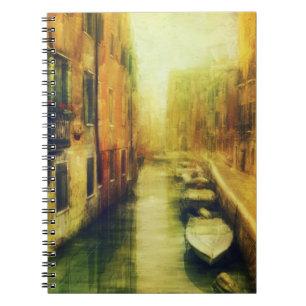 Venetië Canal Balkon Schilderij Notitieboek