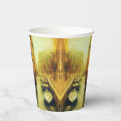 Venetië Canal Balkon Schilderij Papieren Bekers (Rechts)