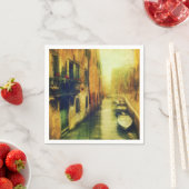 Venetië Canal Balkon Schilderij Servet (Insitu)