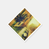 Venetië Canal Balkon Schilderij Servet (Hoek)