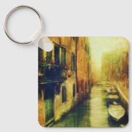 Venetië Canal Balkon Schilderij Sleutelhanger