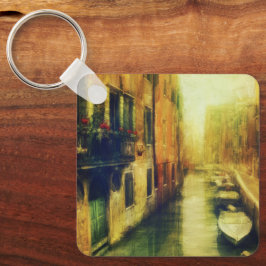 Venetië Canal Balkon Schilderij Sleutelhanger