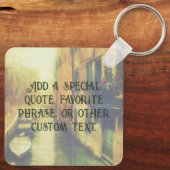 Venetië Canal Balkon Schilderij Sleutelhanger (Achterkant)