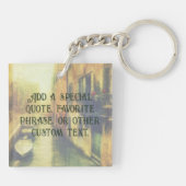 Venetië Canal Balkon Schilderij Sleutelhanger (Achterkant)