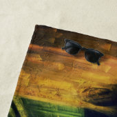 Venetië Canal Balkon Schilderij Strandlaken (In situ)