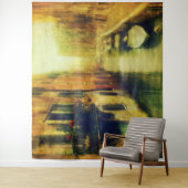 Venetië Canal Balkon Schilderij Wandkleed (In situ)