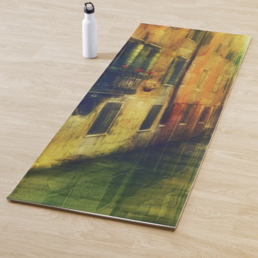 Venetië Canal Balkon Schilderij Yogamat (In situ)