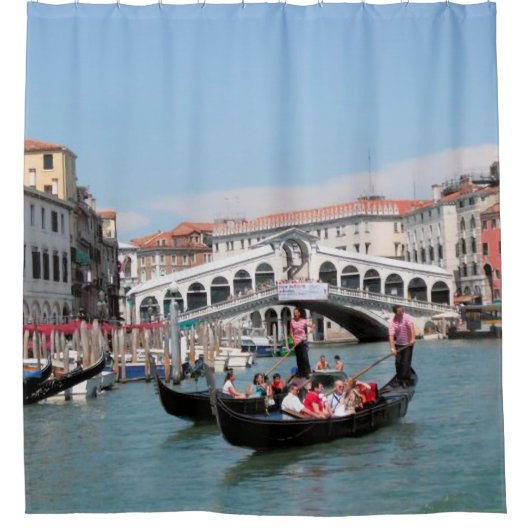Venetië Canal douchegordijn (Voorkant)