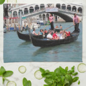 Venetië Canal keukenhanddoek (Gevouwen)