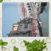 Venetië Canal keukenhanddoek (Gevouwen)