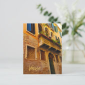 Venetië Canal Living Italiaans gebouw Briefkaart (Staand voorkant)