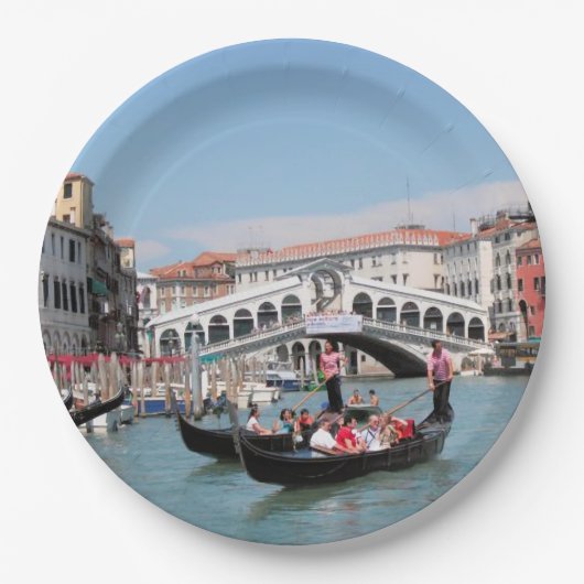 Venetië Canal Papier Bord (Voorkant)