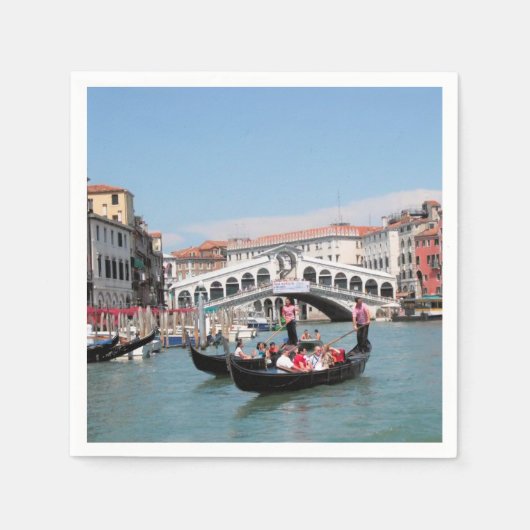 Venetië Canal Papieren servetten (Voorkant)