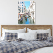 Venetië canal uitzicht canvas print (Insitu (Slaapkamer))