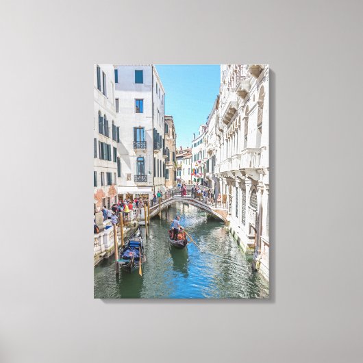 Venetië canal uitzicht canvas print (Voorkant)