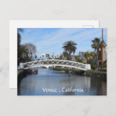 Venetië Canals, Californië Briefkaart (Voorkant / Achterkant)