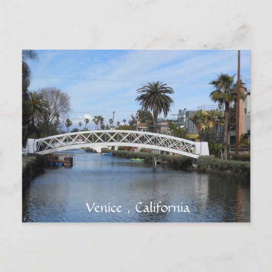 Venetië Canals, Californië Briefkaart (Voorkant)