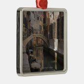 Venetië Canals en Stone bridge Metalen Ornament (Rechts)