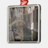 Venetië Canals en Stone bridge Metalen Ornament (Links)