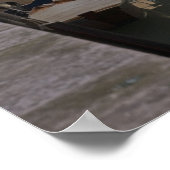 Venetië Canals en Stone bridge Poster (Hoek)
