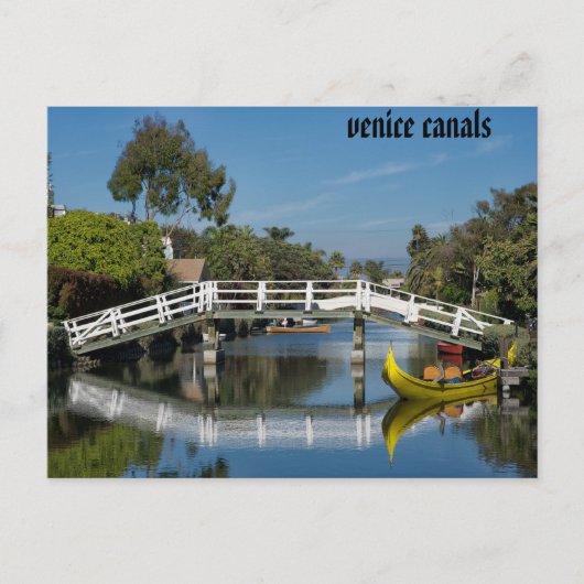 Venetië Canals L.A. Briefkaart (Voorkant)